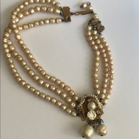 Antique pearl necklace choker - Picture 4 of 6